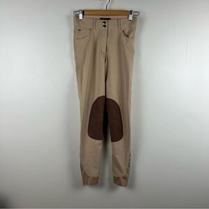 HKM Women's Tan Khaki Horse Riding Pants Breeches US Size 22